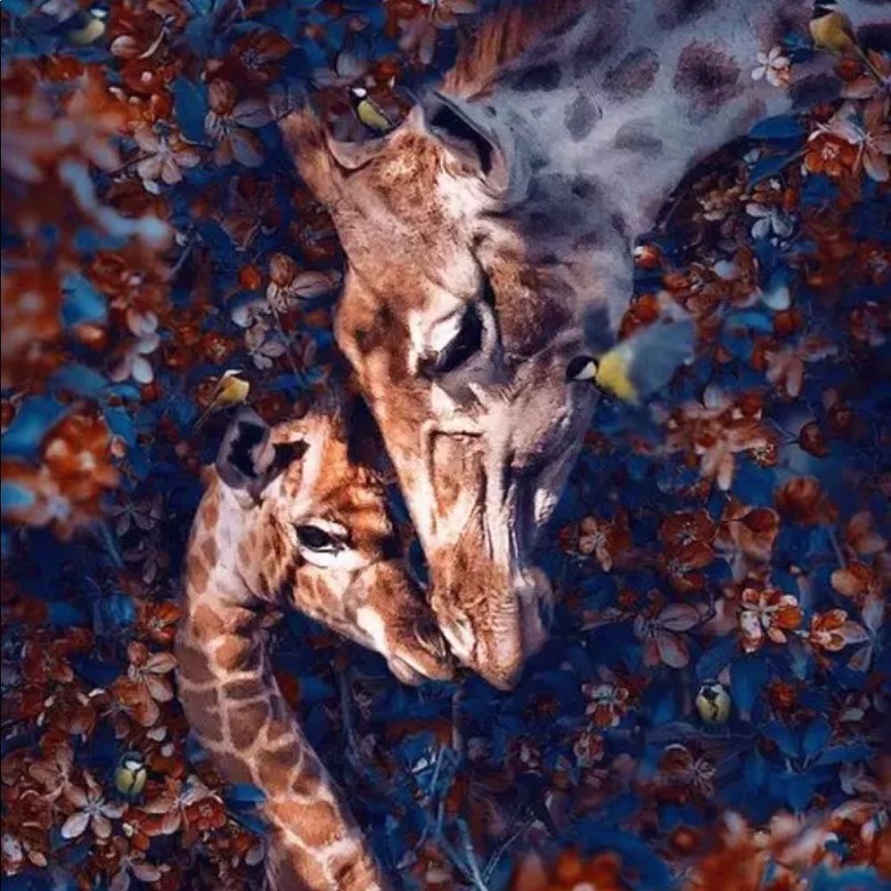 GIRAFFE MOMMA Love Diamond Painting!